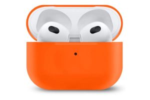 Чехол силиконовый для Airpods 3 (оранжевый)