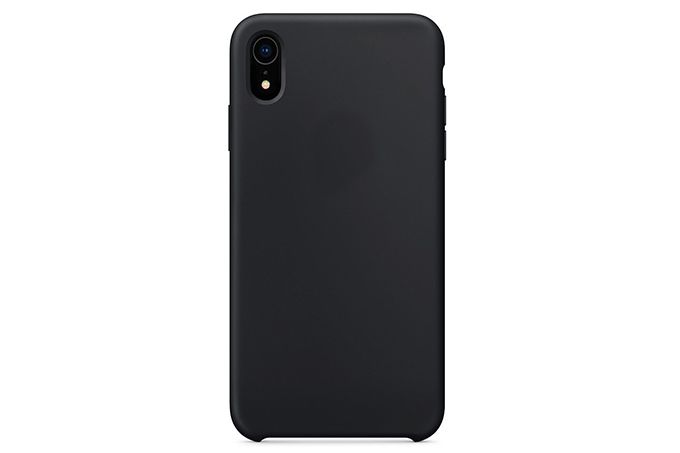 Чехол силиконовый для Apple iPhone Xr (черный)