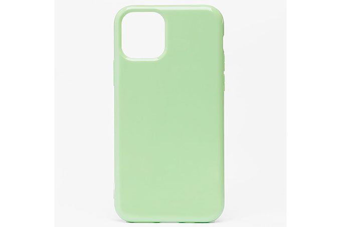 Чехол силиконовый для Apple iPhone 11 pro (бледно-зеленый)