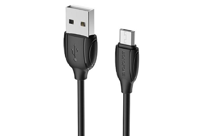 Кабель USB - MicroUSB BOROFONE BX17 Enjoy 2.4A, 1м (черный)