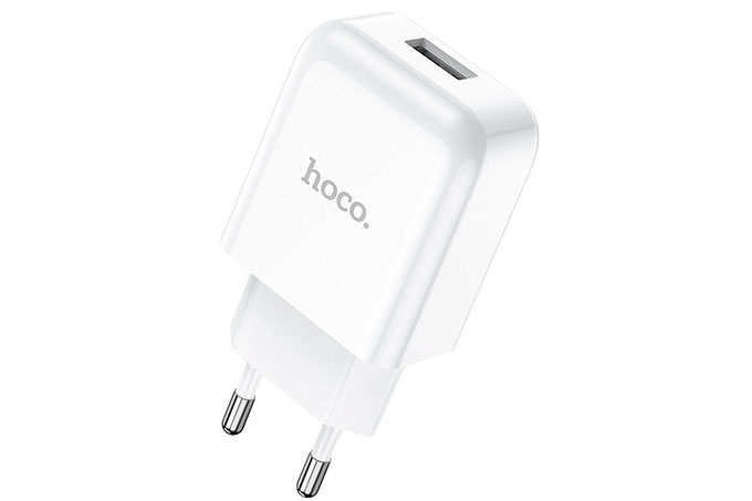 Сетевое зарядное устройство HOCO N2 Vigour, 1 USB, 2100mA (белый)