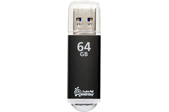 Флеш-накопитель USB 3.0 64GB SmartBuy V-Cut (черный)