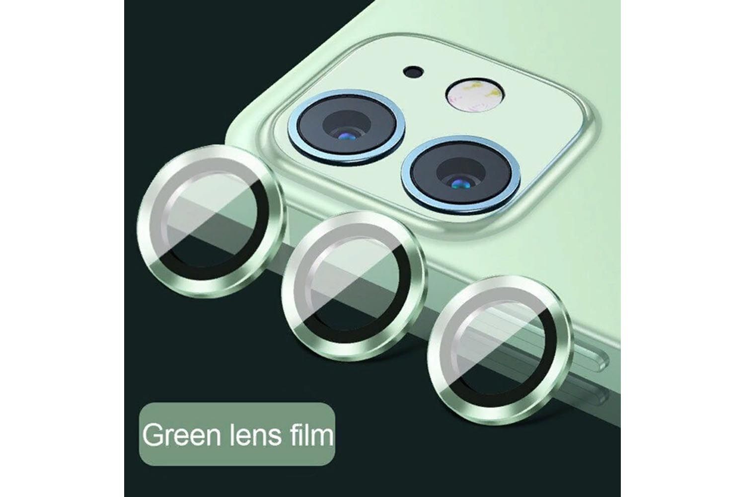 Защитные линзы для камеры Apple iPhone 12 Pro Max (светло-зеленый)