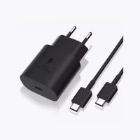 Сетевое зарядное устройство Samsung 25W PD Type-C Adapter + кабель Type-С - Type-C (черный)