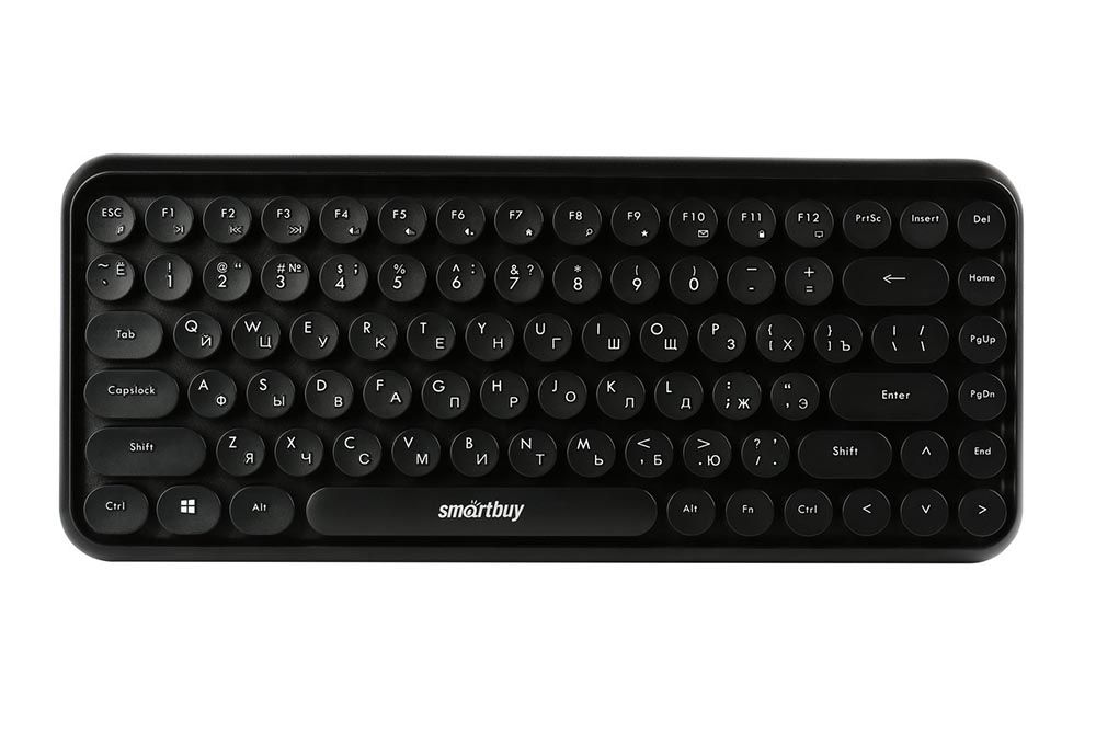 Комплект беспроводной мультимедийный клавиатура+мышь Smartbuy 626376AG (черный) 