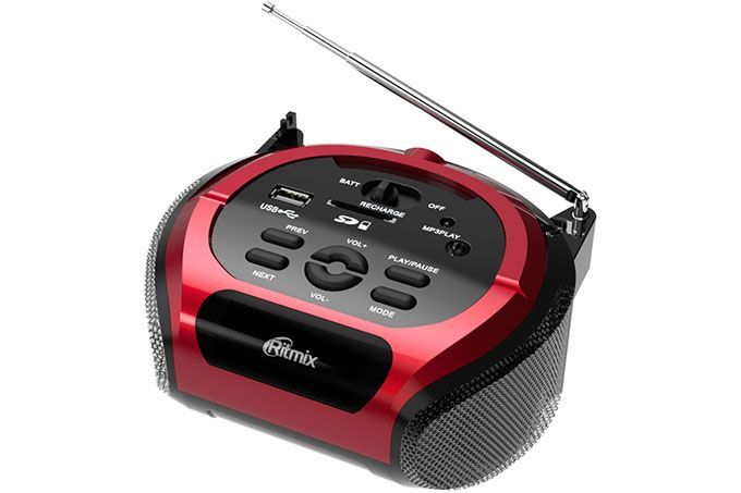 Портативный Радиоприемник Ritmix RBB-100BT с Bluetooth (цвет в ассортименте)