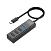 USB-концентратор HOCO HB25 Easy, 3 USB 2.0, 1 USB 3.0, кабель Type-C (черный)