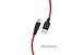 Кабель USB - Lightning HOCO X21 Plus Silicone, 1м (черно-красный)