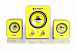 Колонки SmartBuy Buzz, чёрная/жёлтая, 2.1, USB. Регуляторы громкости. Пульт ДУ. Диапазон частот сабв