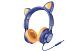 Наушники полноразмерные проводные  HOCO W36 Cat ear wireless (синий)