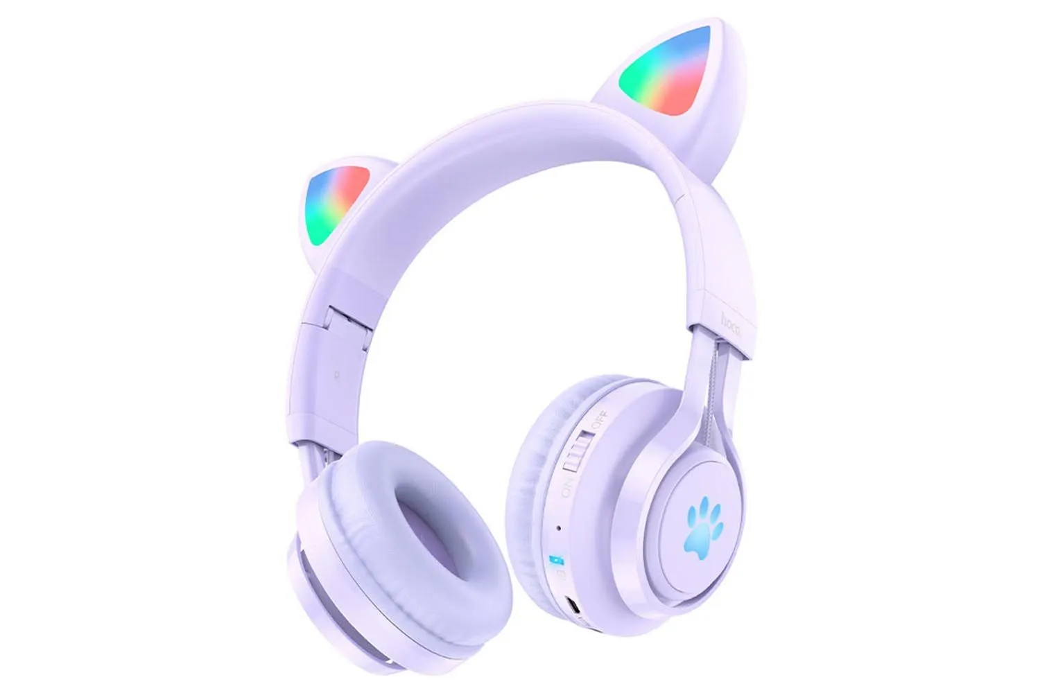 Наушники полноразмерные Bluetooth HOCO W39 Cat ear wireless (фиолетовый)