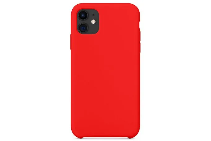 Чехол силиконовый для Apple iPhone 11 (красный) 14