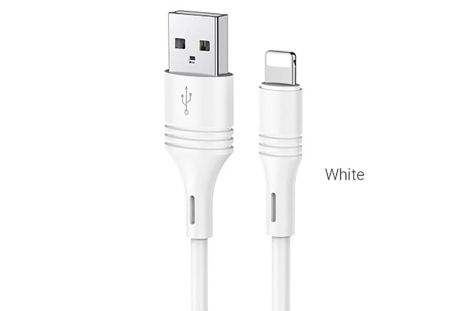 Кабель USB - Lightning USB BOROFONE BX43 CoolJoy 2.4А, 1 м (белый)
