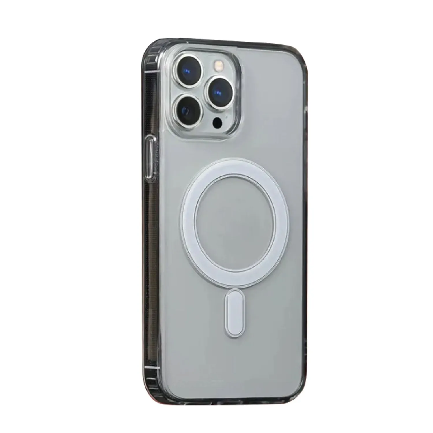 Чехол силиконовый для Apple iPhone 15 Pro Max с MagSafe (прозрачный)