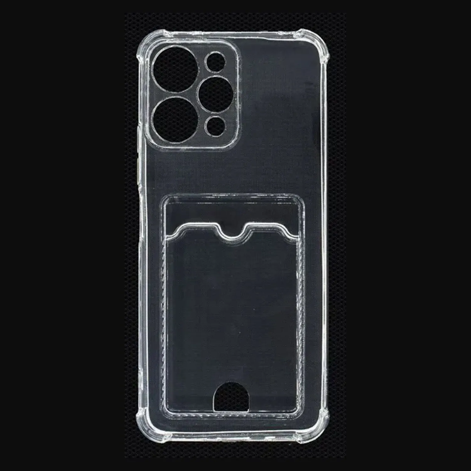 Силиконовый чехол с кармашком под карточку для Xiaomi Redmi NOTE 12