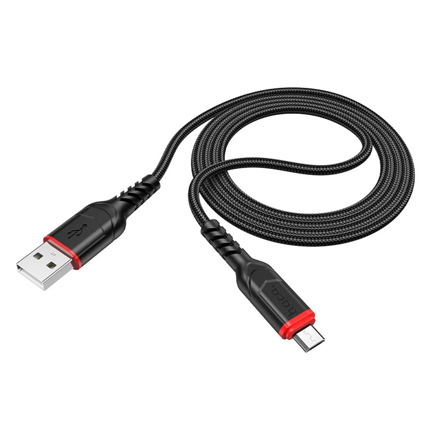 Кабель HOCO X59 Victory USB - MicroUSB 2.4 А, 2м (черный)