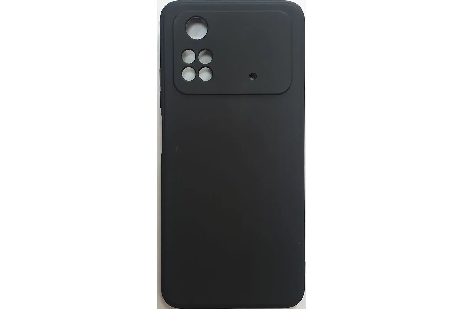 Чехол силиконовый 1.2mm для Xiaomi POCO M4 Pro (черный)