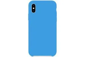 Чехол силиконовый для Apple iPhone Xs Max (голубой)