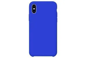 Чехол силиконовый для Apple iPhone X, XS (ярко-синий)