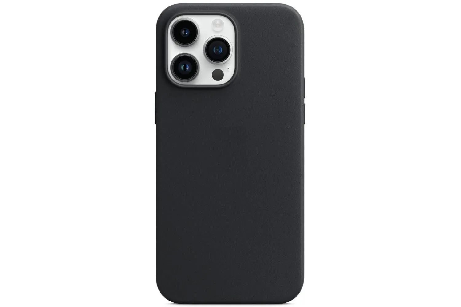 Чехол кожаный для Apple IPhone 14 Pro Leather Case с MagSafe (черный)