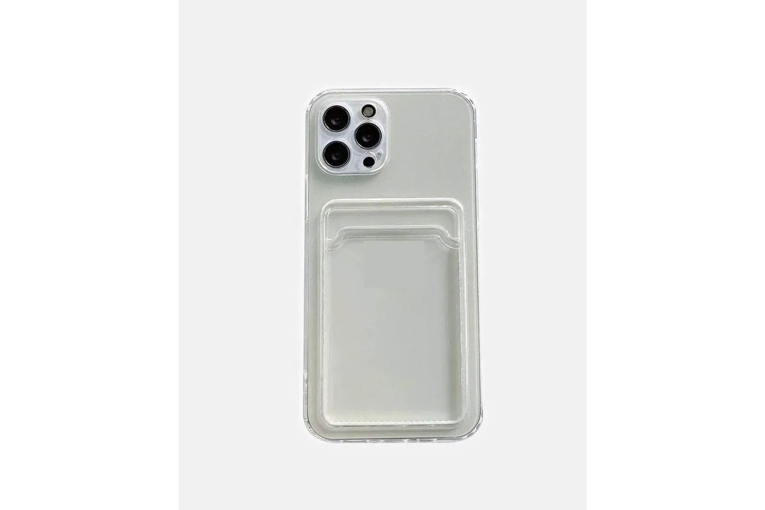 Силиконовый чехол с кармашком под карточку Apple iPhone 12 Pro