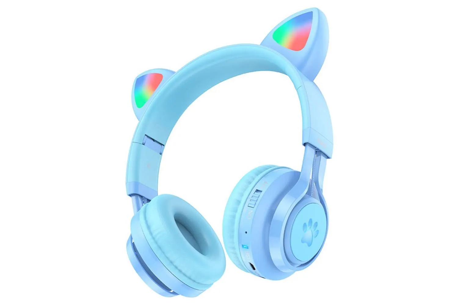 Наушники полноразмерные Bluetooth HOCO W39 Cat ear wireless (голубой)