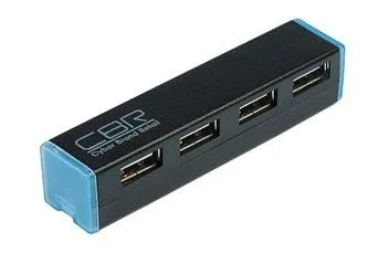 HUB CBR USB-концентратор CH135 4 порта, USB 2.0. Поддержка Plug&Play (черный)