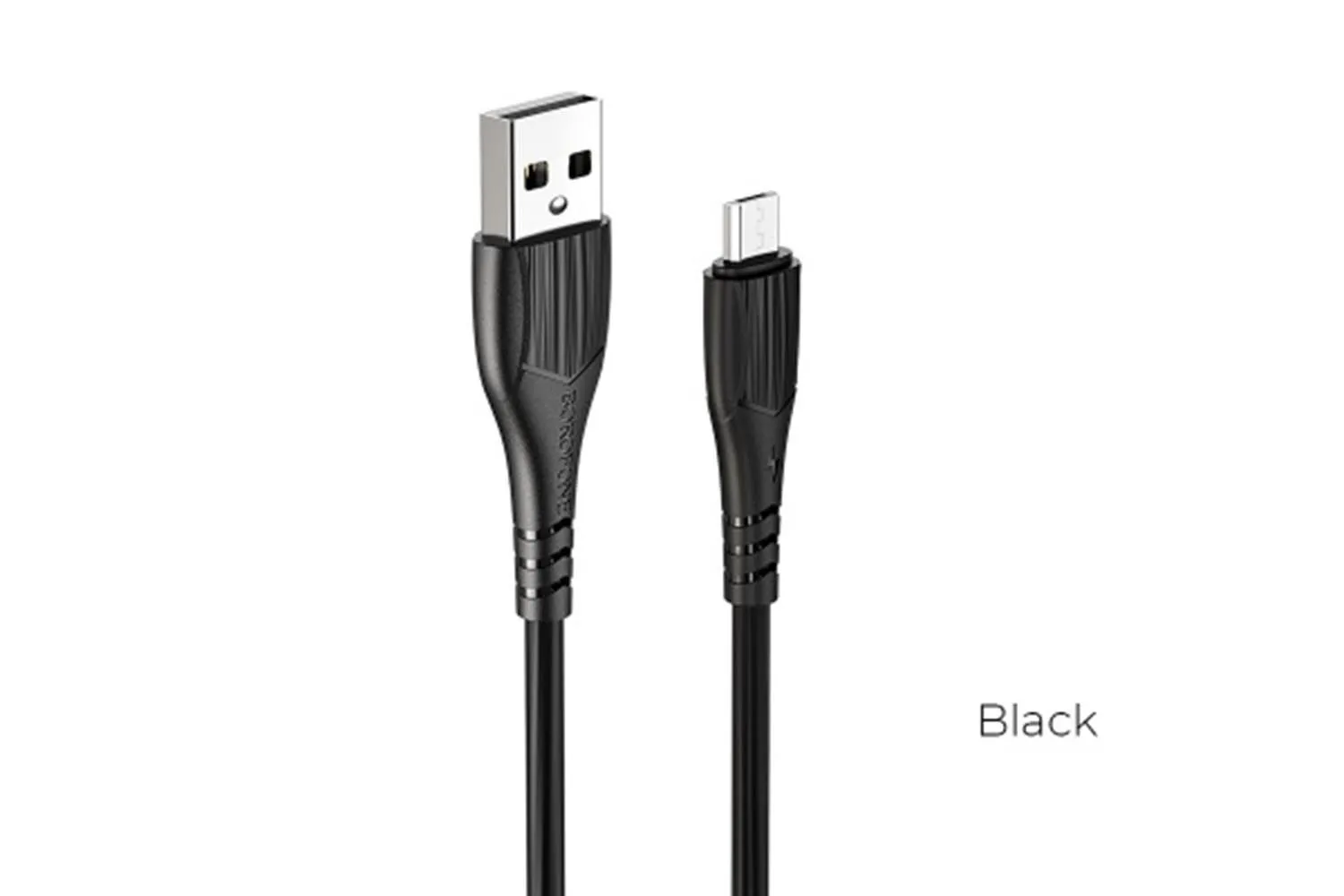 Кабель USB - MicroUSB BOROFONE BX37 Wieldy 2.4A, 1м (черный)