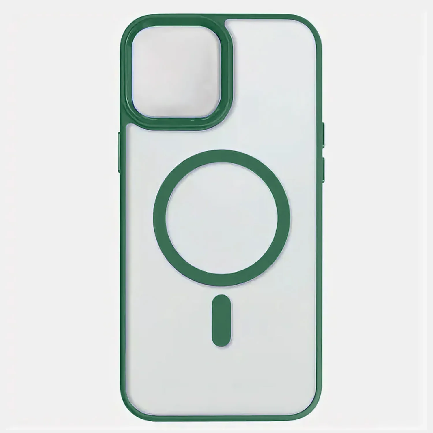 Чехол прозрачный для Apple iPhone 13, Apple iPhone 14 с MagSafe (зеленый)