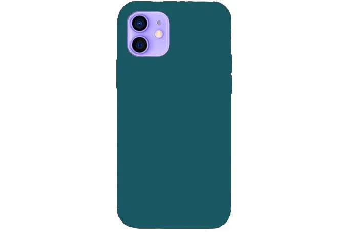 Чехол силиконовый для Apple iPhone 12 Mini 5.4 (синевато-зеленый)