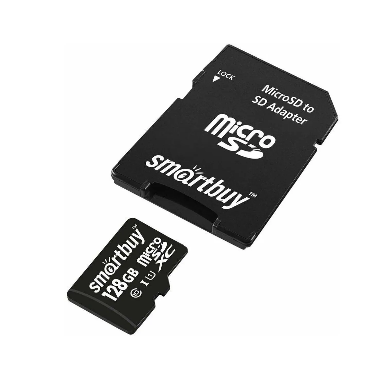 Карта памяти MicroSD 32GB Smart Buy Class 10 UHS-I V10 для видеонаблюдения + SD адаптер