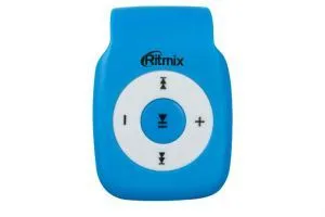 Плеер MP3 RITMIX RF-1010 (голубой) MicroSD (до 16 Гб)