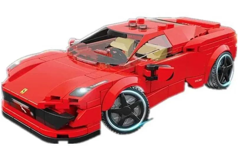 Конструктор Quan Guan "Ferari GT-R" пластиковый Автомобиль, 363 детали (красный)