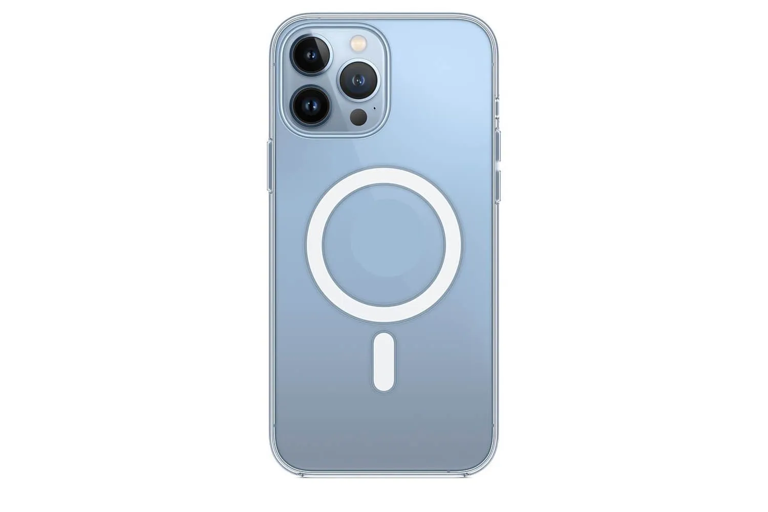 Чехол силиконовый для Apple iPhone 13 Pro Clear Case с MagSafe (прозрачный)