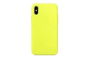 Чехол силиконовый для Apple iPhone X, Apple iPhone Xs (желтый)