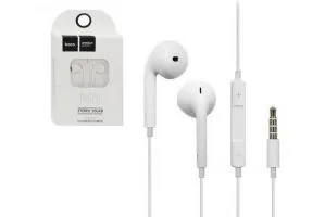 Гарнитура HOCO M1 (наушники с микрофоном) iPhone 5/5S/5SE/5C цвет (белый)