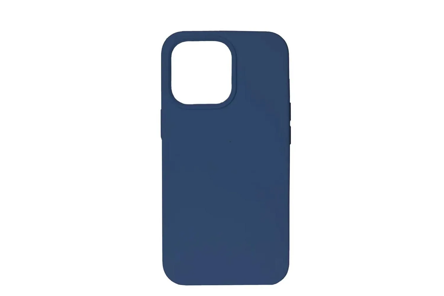 Чехол силиконовый для Apple iPhone 14 Pro Max (темно-синий)