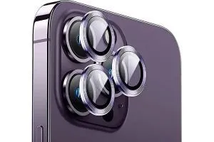 Защитные линзы для камеры Apple iPhone 14 Pro, 14 Pro Max (фиолетовые)