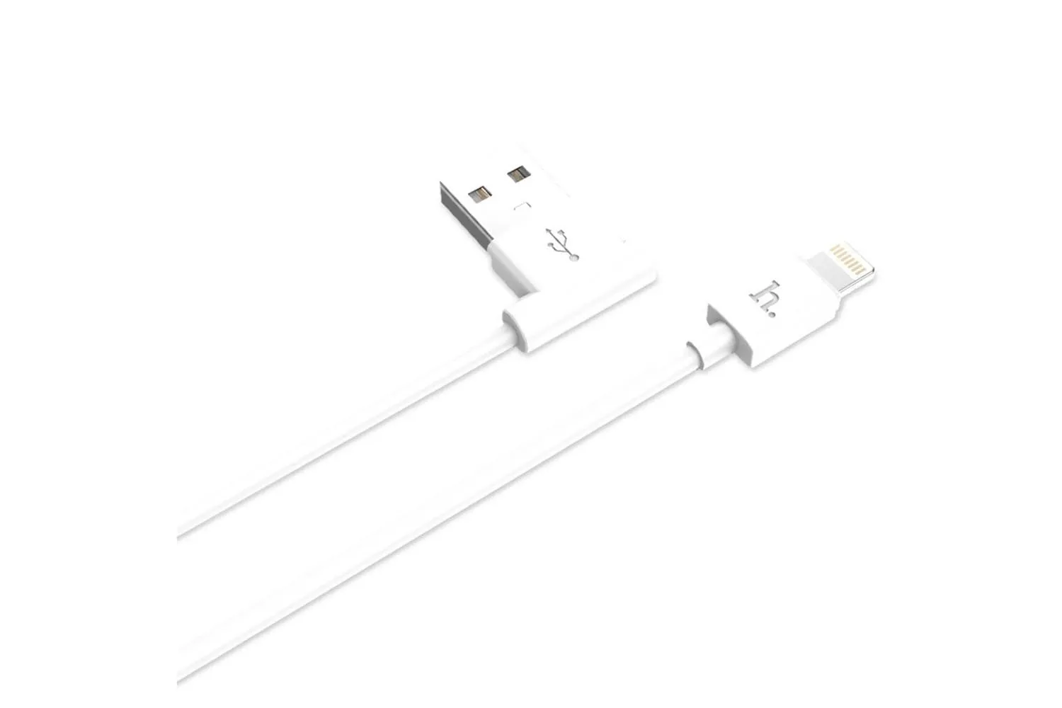 Кабель USB - Lightning HOCO UPL11 Long roam, угловойUSB, 1,2м (белый)