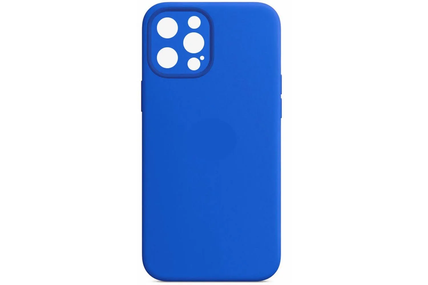 Чехол силиконовый с защитой камеры для Apple iPhone 14 Pro (ярко - синий)
