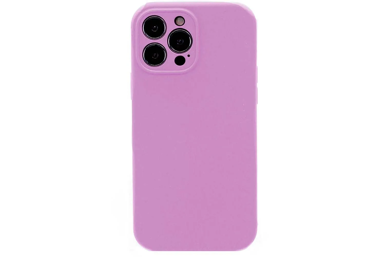 Чехол силиконовый с защитой камеры для Apple iPhone 13 Pro (пурпурный) 