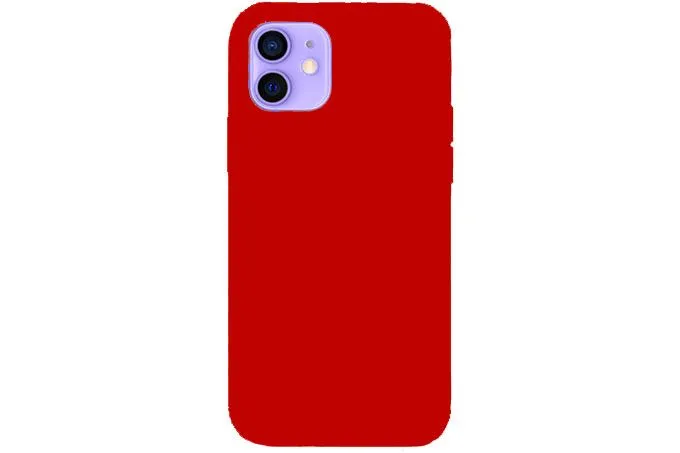 Чехол силиконовый для Apple iPhone 12 Mini (красный)