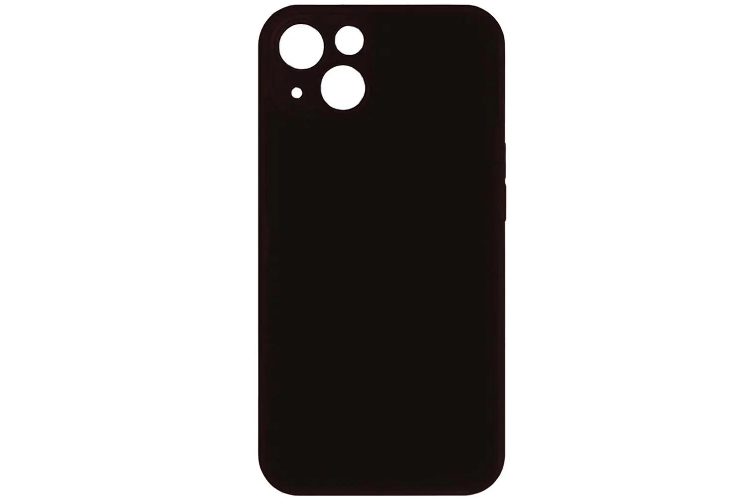 Чехол силиконовый с защитой камеры для Apple iPhone 13 (чёрный)