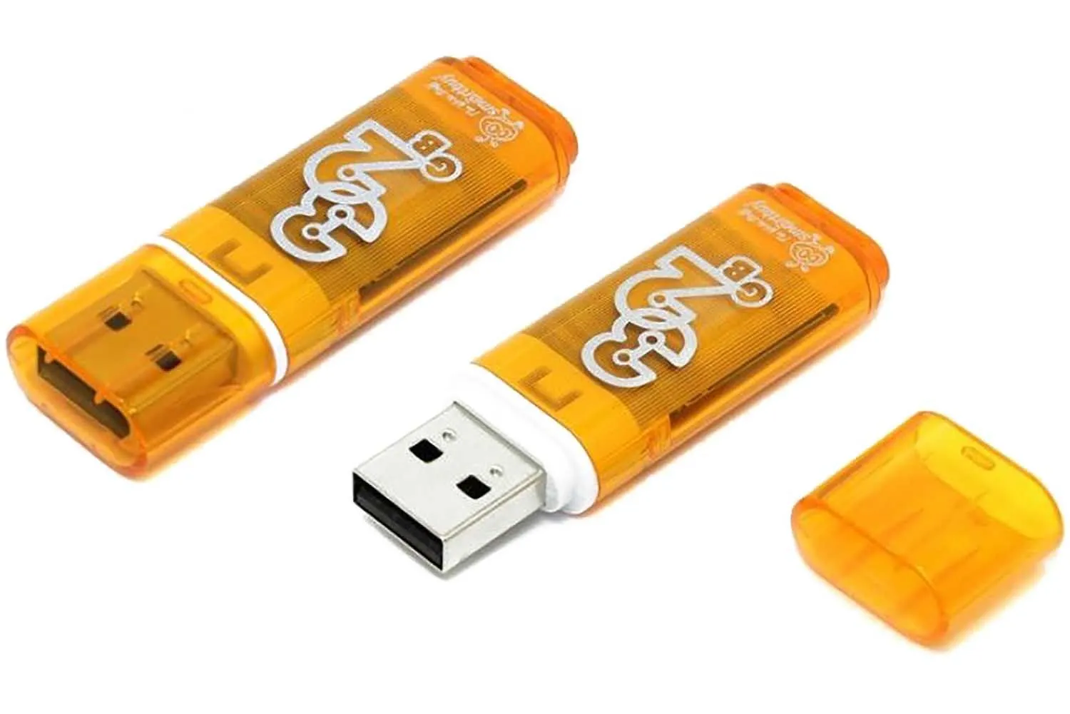 Флеш-накопитель USB 32GB SmartBuy Glossy (оранжевый)