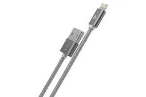 Кабель USB - Lightning HOCO X2 knitted (серый)