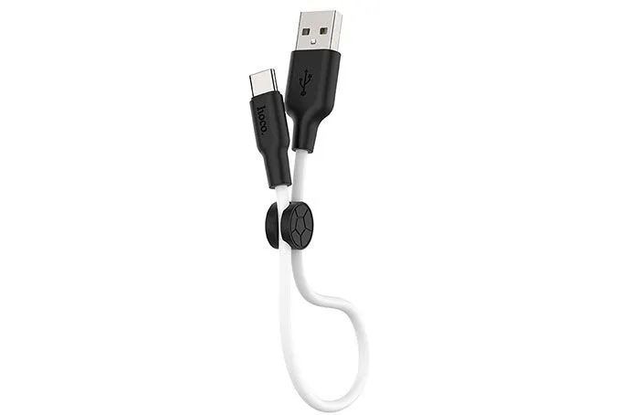 Кабель USB - Type-C HOCO X21 Plus, 0.25м (черный-белый)