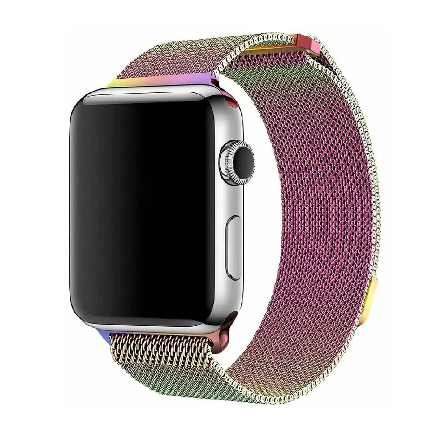 Ремешок металлический магнитный миланская петля Apple Watch 42mm, 44mm, 45mm, 49mm (хамелеон)