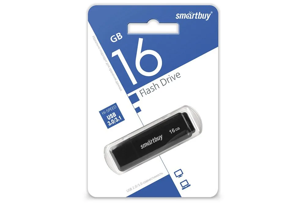 Флеш-накопитель USB 3.0 16GB SmartBuy LM05 (черный)