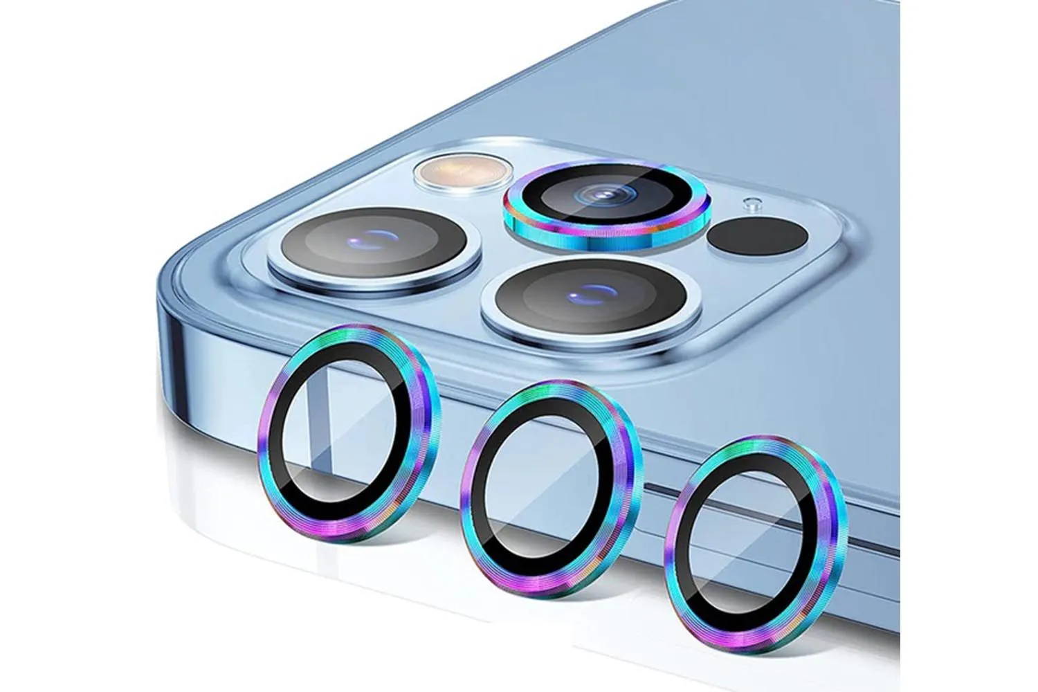 Защитные линзы для камеры Apple iPhone 12 Pro (хамелеон)