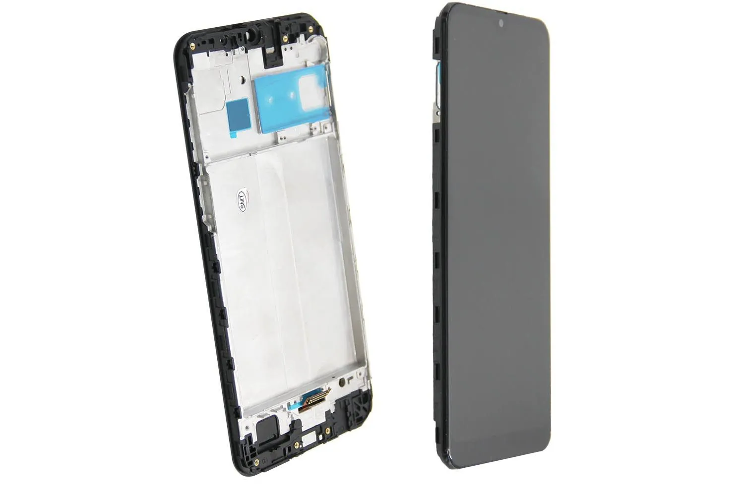 Дисплей Samsung Galaxy M21 SM-M215F в сборе с сенсором в рамке OLED (черный)